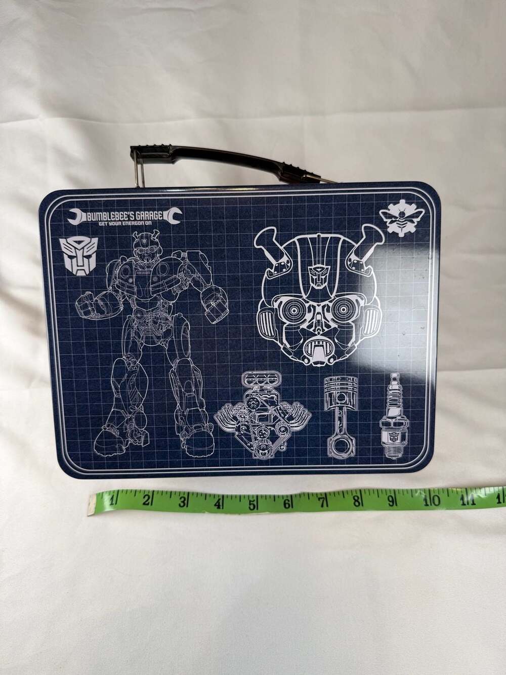 Vandor Transformers Bumblebee Garage Large Tin Tote Lunch Box